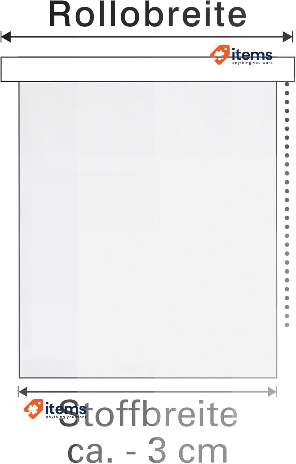 Gardinia Thermal - Roller Blind With Backing For Clamping Or Gluing, High 210 cm