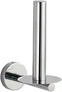 Wenko Toilet Roll Holder Spare Roll Bosio Shine Silver