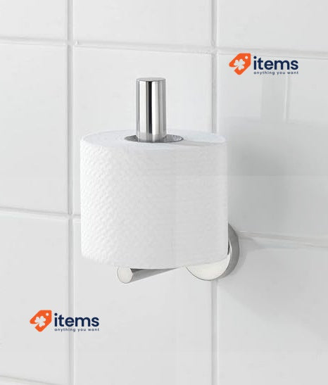 Wenko Toilet Roll Holder Spare Bosio Shine Silver Stainless Soporte Para Rollos