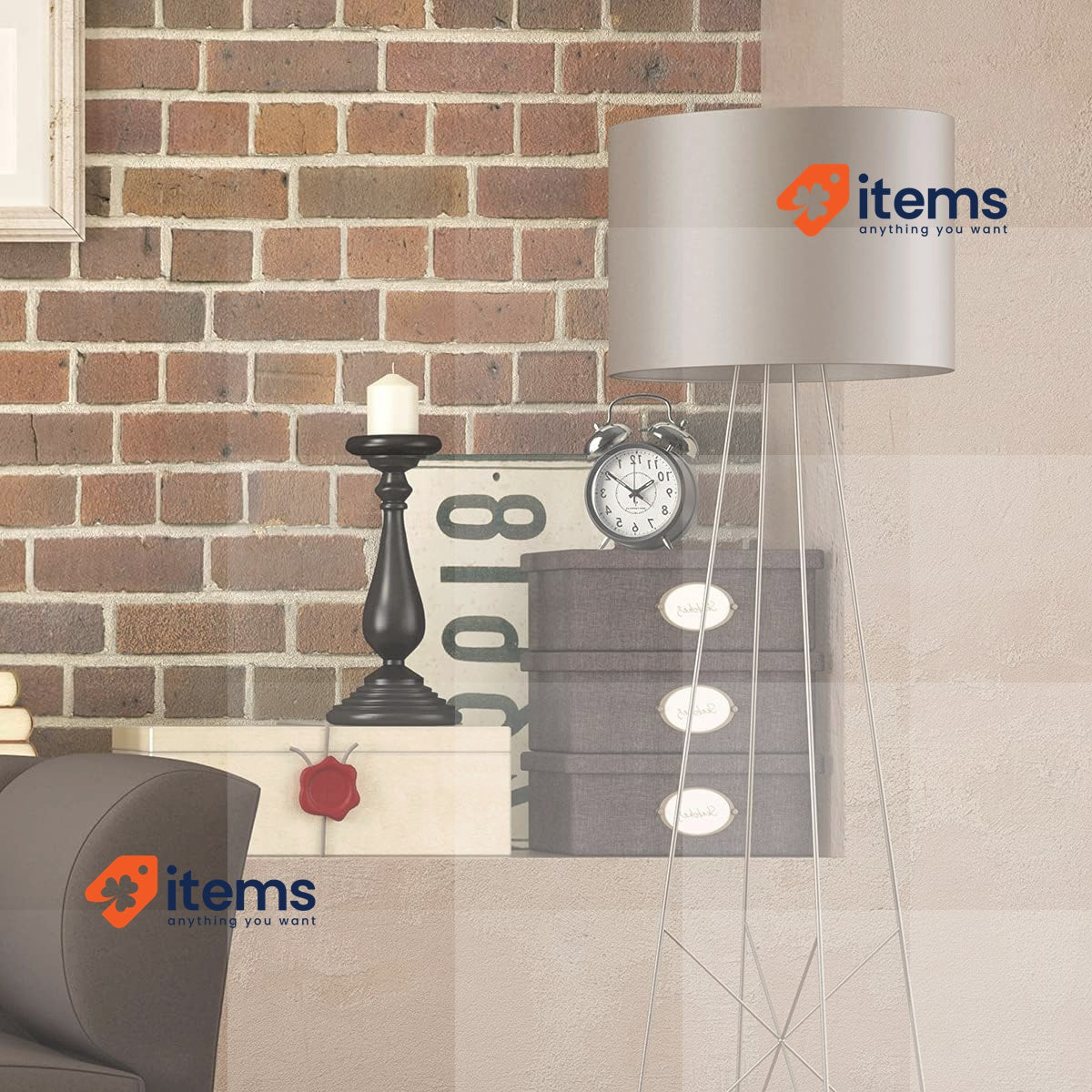 TFA 60.1503 Retro Radio-Controlled Alarm Clock Black