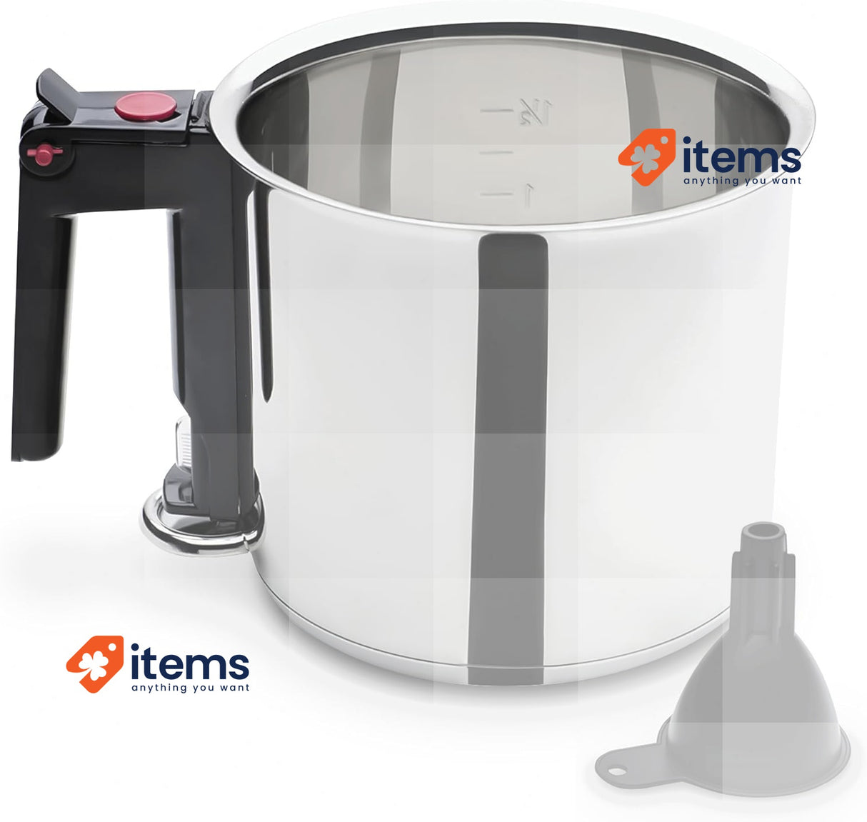 GSW Stahlwaren GmbH Water Boiler, Silver/Black, 16 x 15 cm, 1.5 Litre