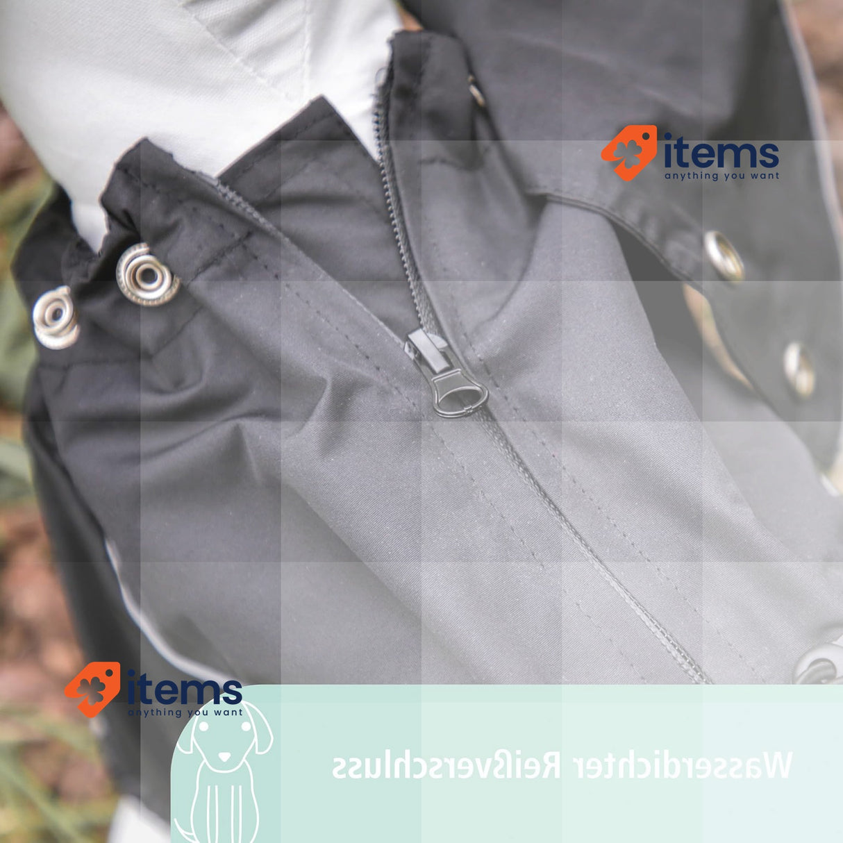 Kerbi Manchester - Waterproof for dogs, Black, L