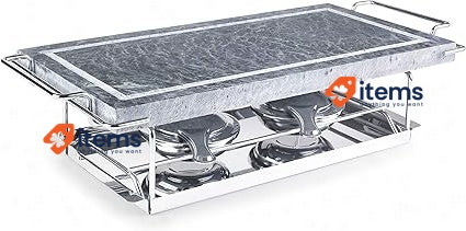 IBILI 755000 Stone Grill Set, Stainless Steel, Grey/Silver, 37 x 18 x 12 cm
