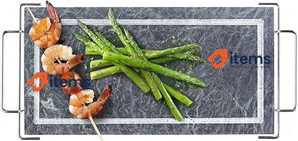 IBILI 755000 Stone Grill Set, Stainless Steel, Grey/Silver, 37 x 18 x 12 cm