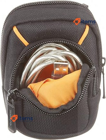 Amazon Basics Medium Point And Shoot Camera Case, Black, Solid 10.2x6.1x2.5 Cm