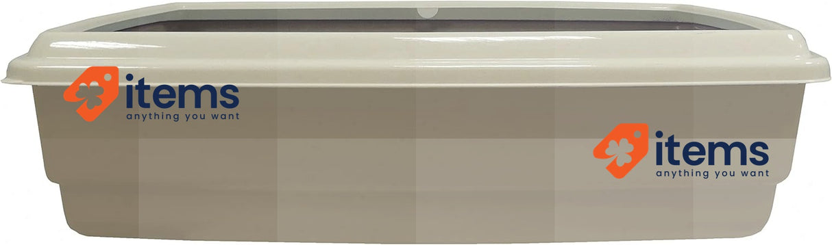 Aimé Agrobiothers Cat Litter Tray with Rim and Scoop 44x34x11 cm