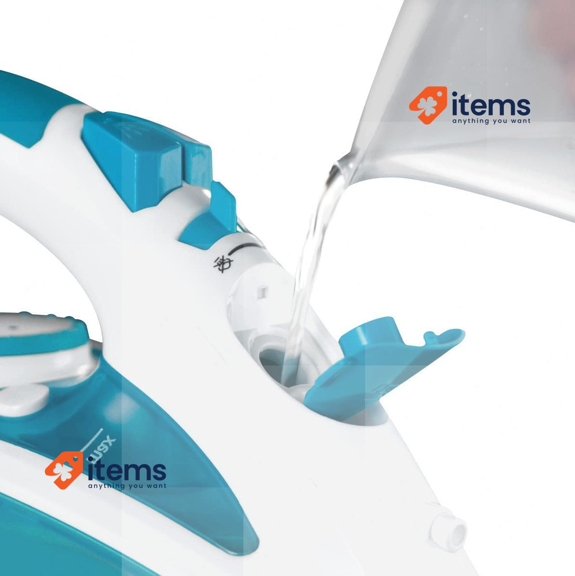 Russell Hobbs Steam Iron [2600W,210g extra steam boost, 70 g White/Blue