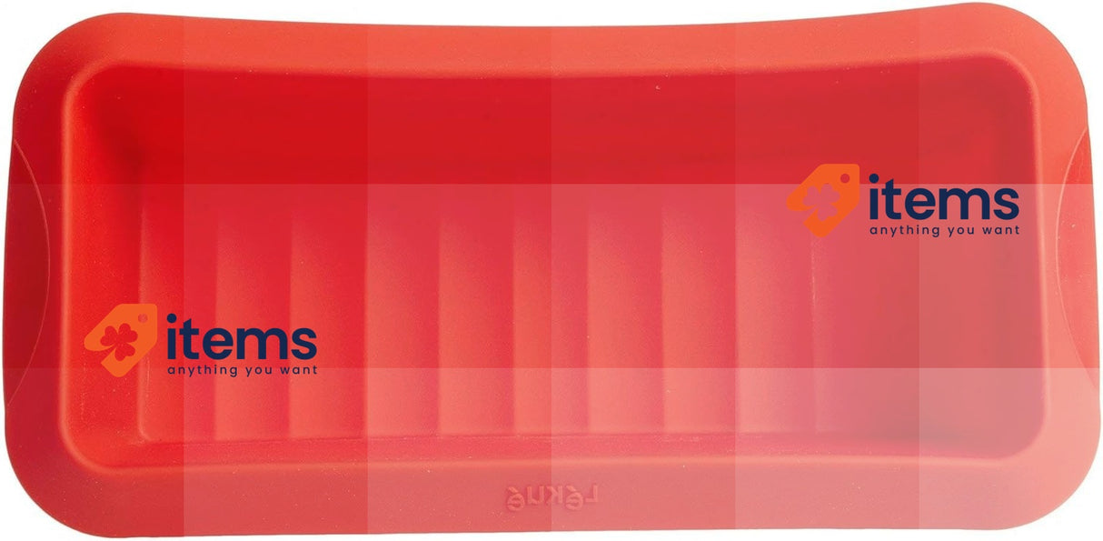 Lékué 1210524R01M033 Rectangular Silicone Mold 24 X 10 6.8 Cm Red