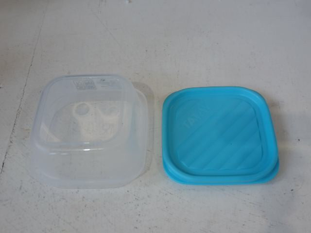TATAY Food Storage, Airtight, 0.3 L, 10 x 10 x 5,5 cm, Blue Capacity Flexible