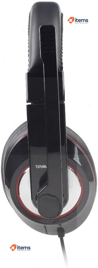 Gembird MHS - 001 Stereo Headset Glossy Black Headphones for Audiophiles MHS-001