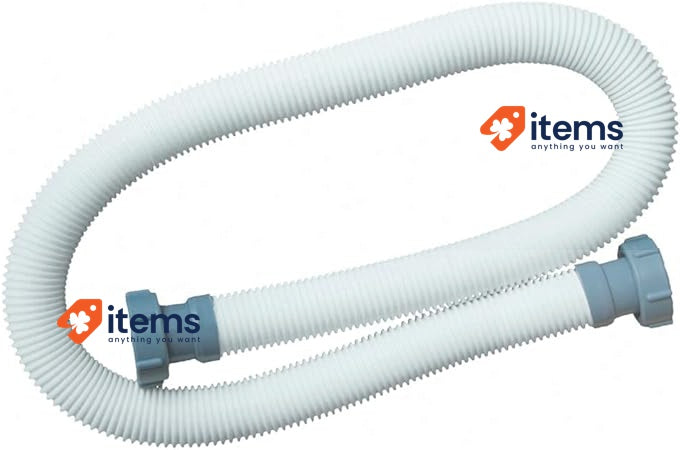 Intex Swimming Pool Hose with Fitting 2 inch Internal Thread - Grey 38 mm 150 cm