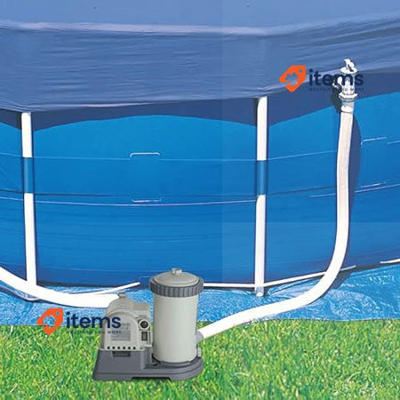 Intex Swimming Pool Hose with Fitting 2 inch Internal Thread - Grey 38 mm 150 cm