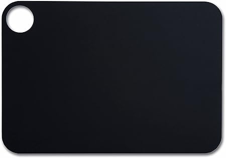 ARCOS Cutting Board with Hole Hanger, Smooth Surface for Chopping Food Black