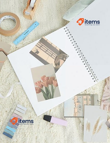 Artemio 30x30cm Scrapbooking Spiral Album; Scrapbooking with Family and Friends