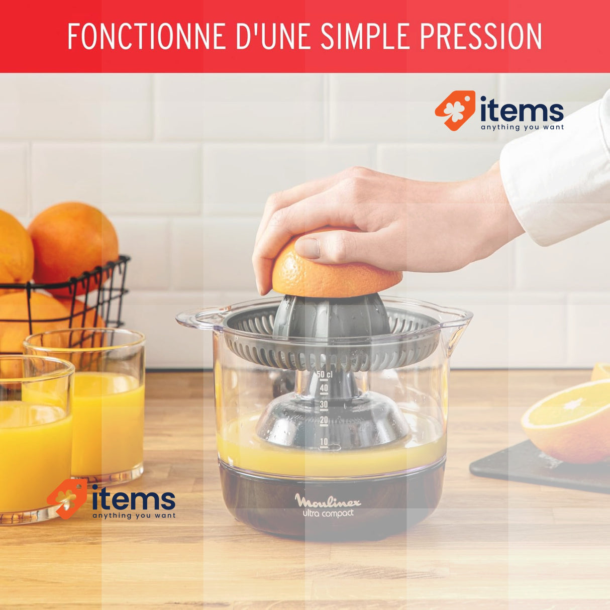 Exprimidor Eléctrico Moulinex Ultracompact 0,5 L Black 450ml Vloume