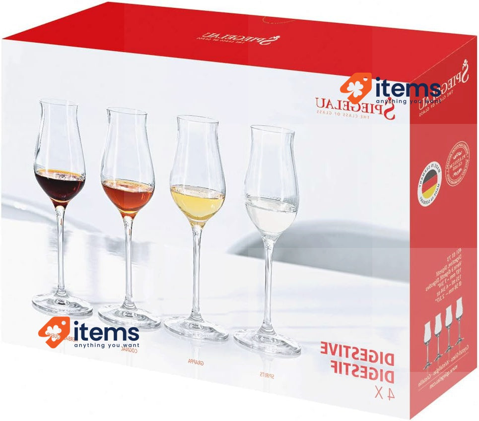 Spiegelau Digestif Glasses Bonus Pack-Set of 4 Made Of Crystal Glass