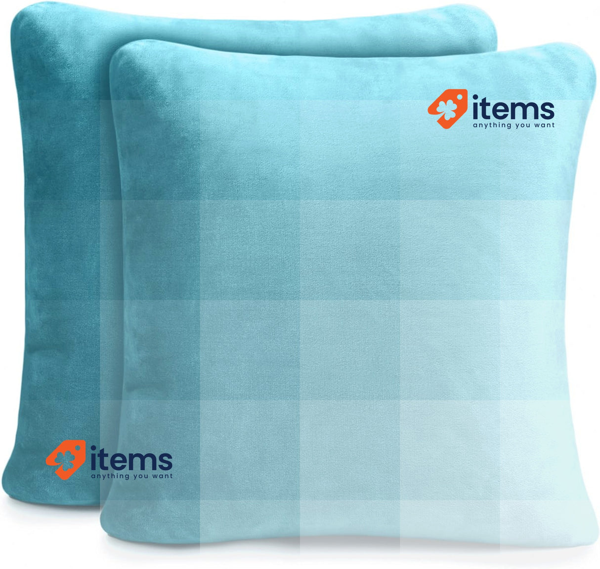 Amago - Cushion Cover Set Of 2, Cashmere Feeling, 50 X Cm Petrol Cushions 50 cm