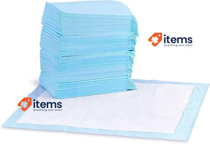 Amazon Basics 150-Pack Dog Poop Pads Leak-Proof 5-Ply Quick-Drying 56x56 cm Blue