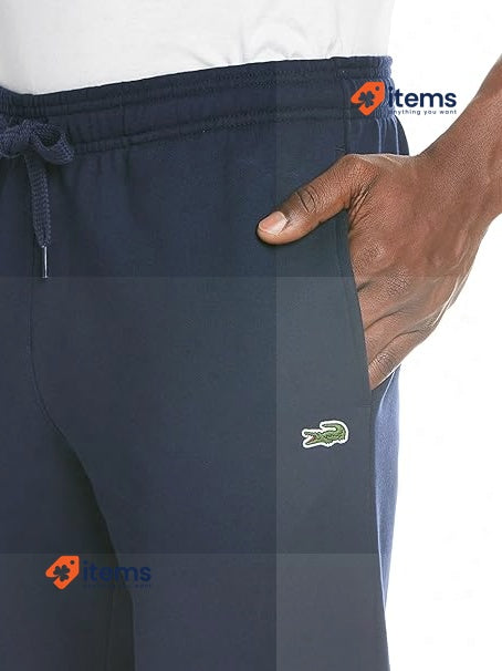 Lacoste Men s Sports Trousers Sweatpants W/Adjustable Waist Size Medium Blue