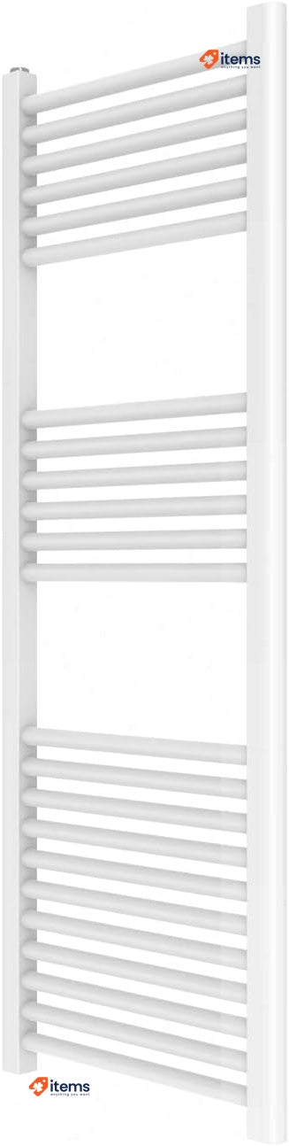 ERCOS Bathroom Towel Rail - Modern Opera Steel Radiator - 450X1200 9010 White