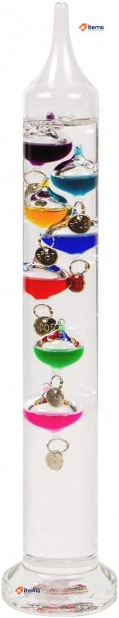 Nauticalia, 30cm Galileo Thermometer, 30 Cm, Glas, Farblos, Not Appicable