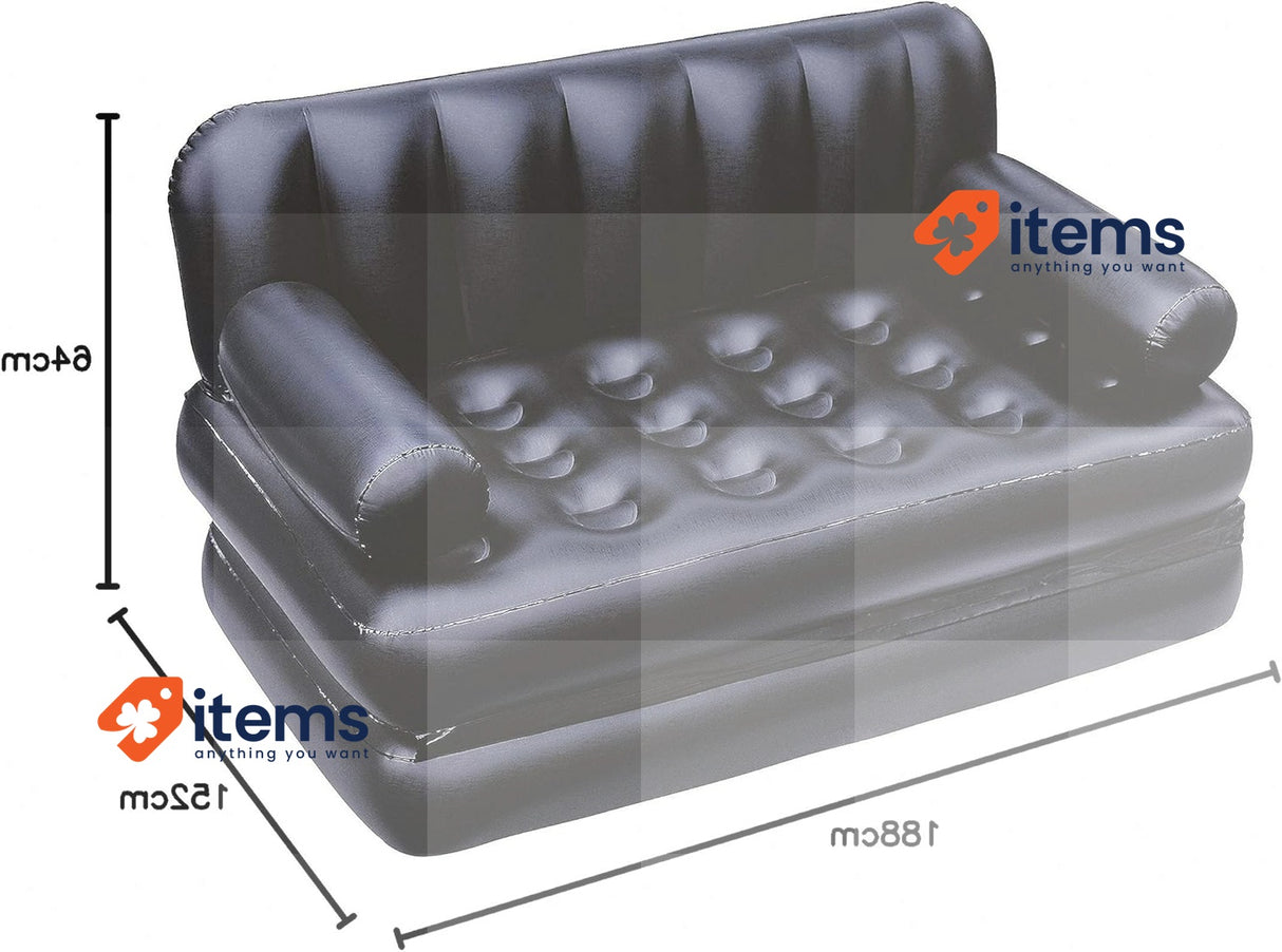 Bestway Inflatable Multi-Functional Sofa/Bed for Indoor and Outdoor Use 5-IN-1