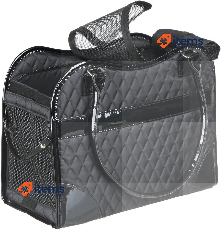 TRIXIE dog bag Amina - opens from top and front black