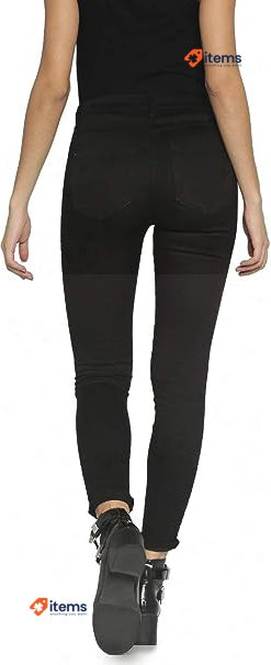 ONLY Women's Royal High Skinny Fit Jeans Black Size Small 32L - 32 L, L