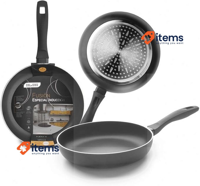 Ibili Frying pan Fusion 18 cm, Anti-Adhesive, Aluminium, Black