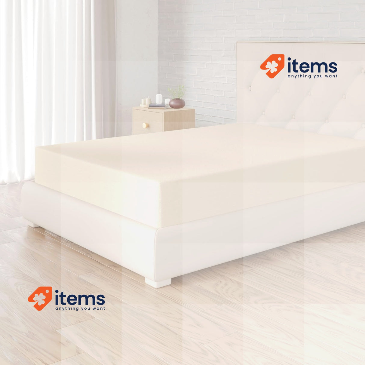 Amazon Basics Soft Microfibre Fitted Sheet, Deep Pocket 12 inch (30 cm)