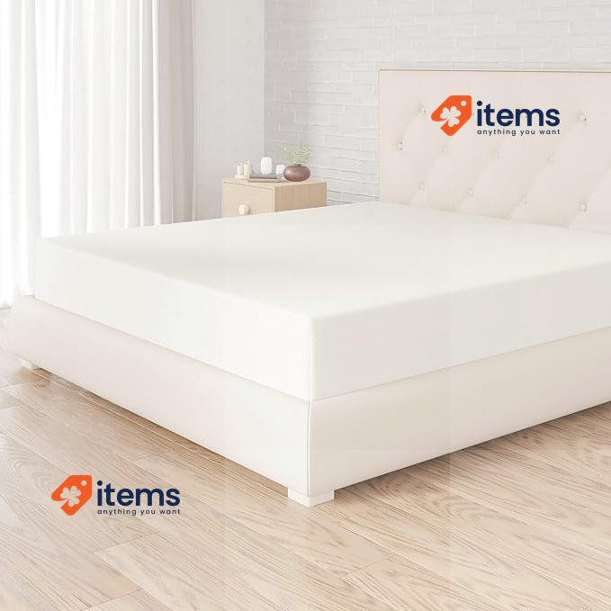 Amazon Basics stretch bed sheets, 180 x 200 x 30 cm, microfiber, cream