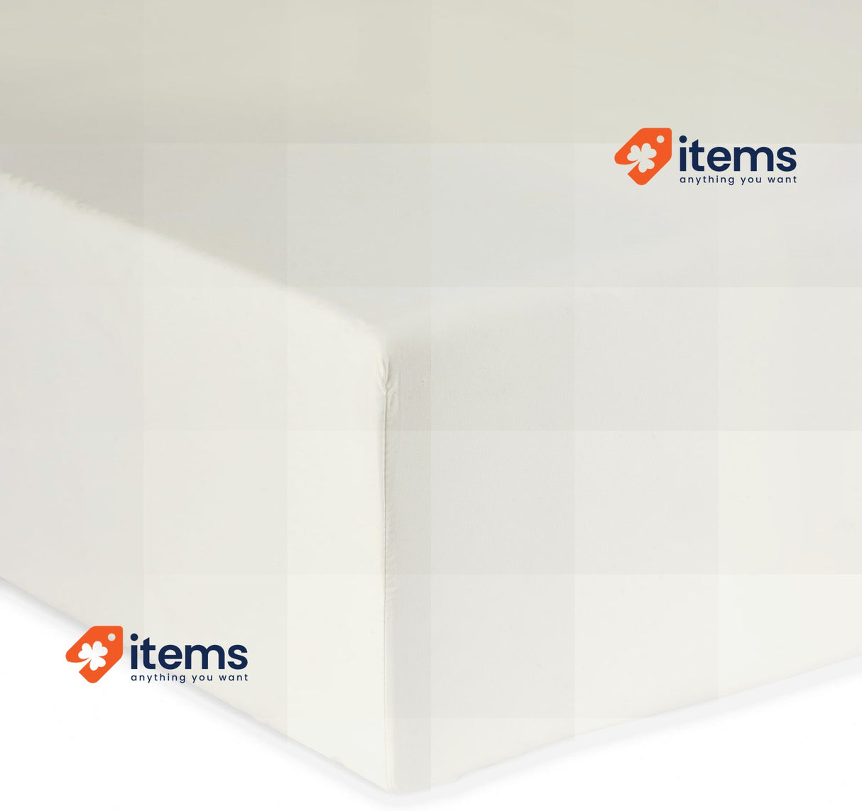 Amazon Basics Soft Microfibre Super King Fitted Sheet 12 inch (30 cm), Cream