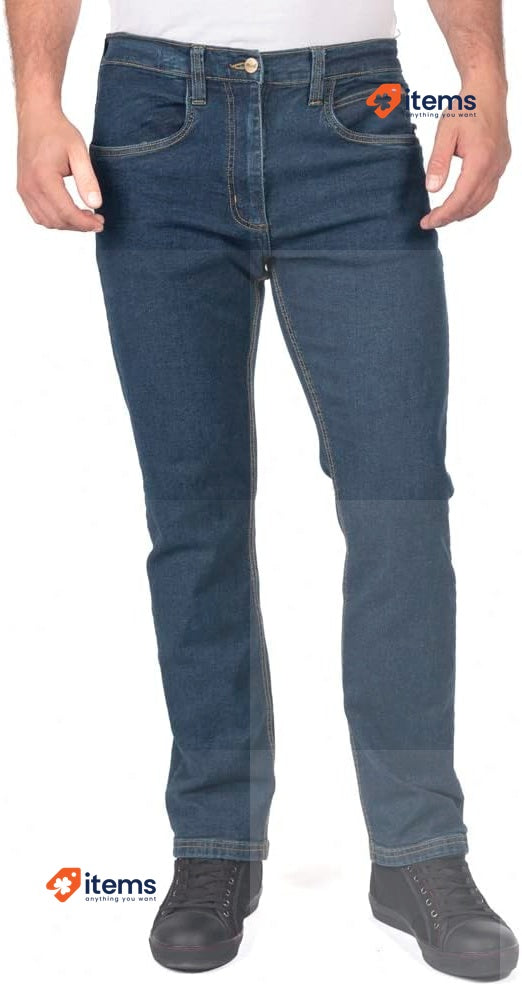 Lee Cooper Men's Stretch Denim Work Jean Blue 34W / 33L - 34 W 33 L, LCPNT219