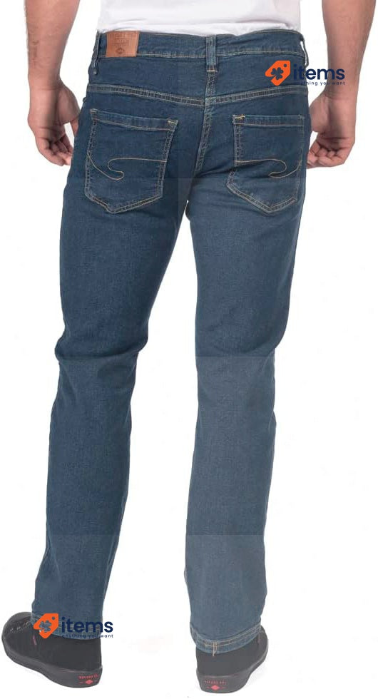 Lee Cooper Men's Stretch Denim Work Jean Blue 34W / 33L - 34 W 33 L, LCPNT219
