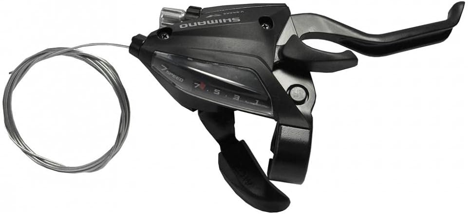 SHIMANO Right Switch Brake Lever 7 Speeds V-Brake, 67143 Black