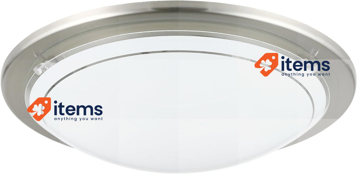 Eglo 83162 E27 25W 220-240 V, Satin Nickel Wall/Ceiling Lamp Planet 1