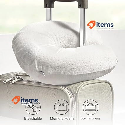 Pikolin Home - Neck Viscoelastic Travel Pillow, 28 X Cm, Natural Colour 28 cm