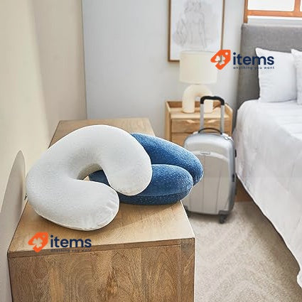 Pikolin Home - Neck Viscoelastic Travel Pillow, 28 X Cm, Natural Colour 28 cm