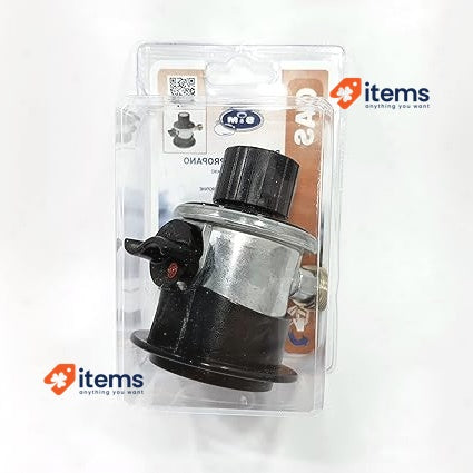 S&M Propane Bottle Regulator, Handle Stainless Steel, Black, Standard