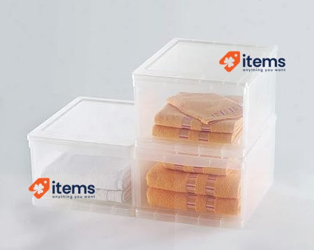 Sundis Clear 8L - Transparent Drawer Storage Box Boxes Solutions Home Furniture