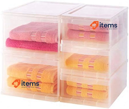 Sundis Clear 8L - Transparent Drawer Storage Box Boxes Solutions Home Furniture