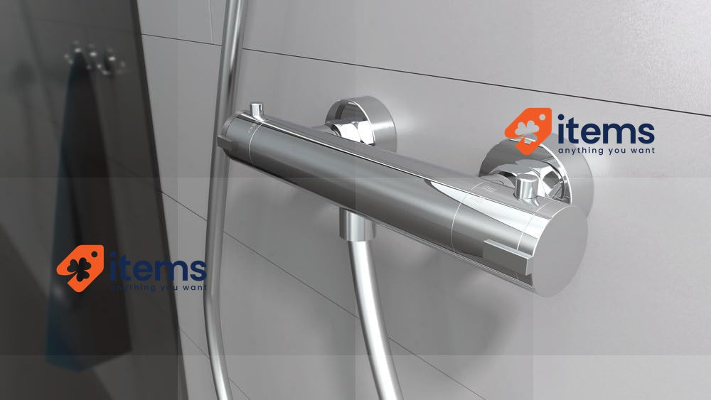 Schutte 52465 London Shower Thermostatic Mixer Chrome Sch Tte Thermostaat Head
