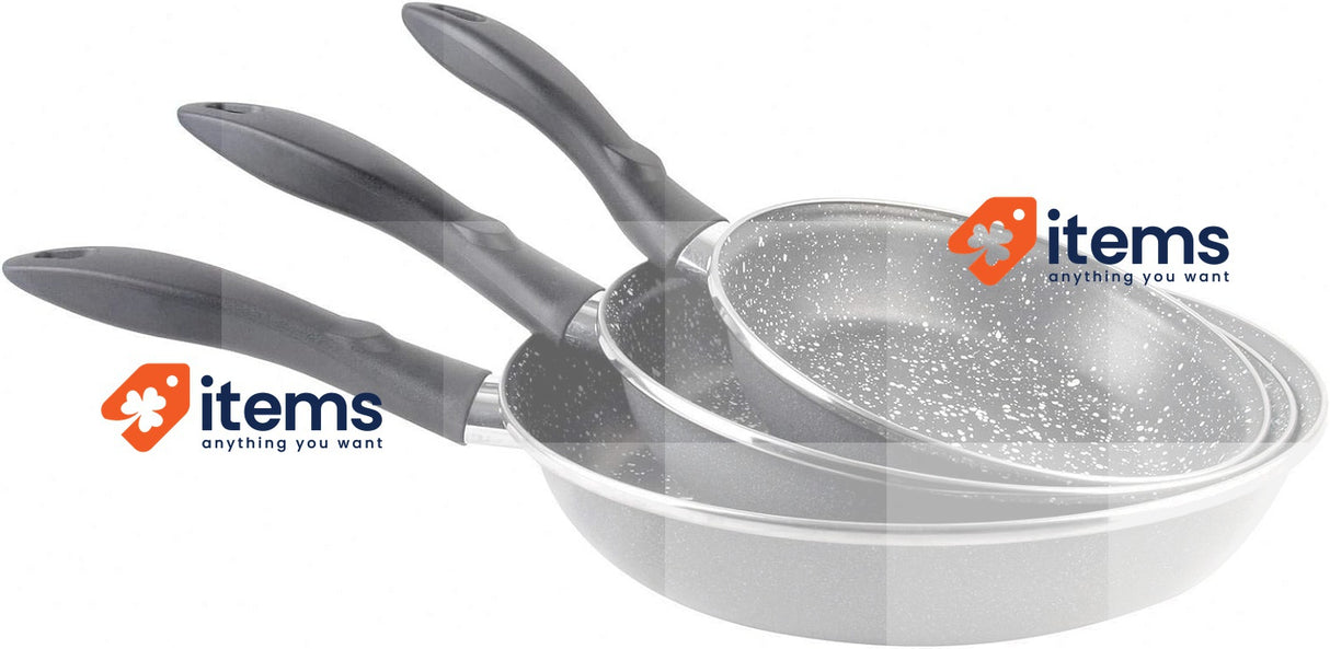 Magefesa K2 Gransasso Set Of 3 Pans 18/20/24cm Grey Frying 18/20 Cm Vitrified