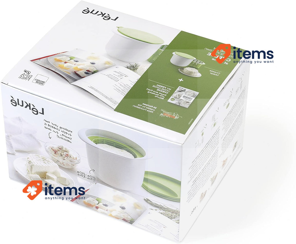 Lékué Fresh Cheese Maker White Kit Making At Home W/Book Spanish Other Food