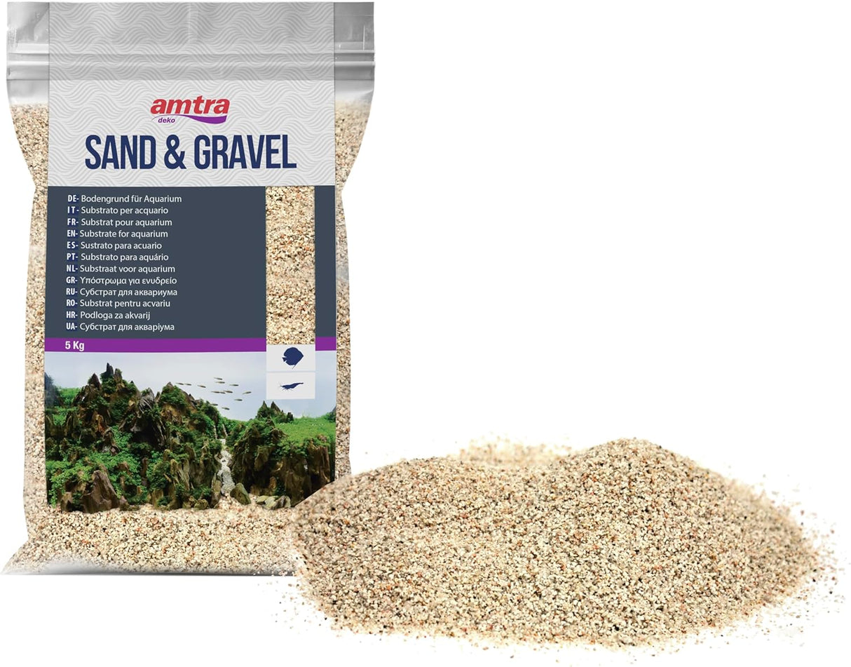 Amtra Ivory Quartz Finest Freshwater Saltwater Sand 0.8-1.2mm Grit 5kg - White