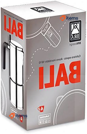 Braisogona A170403 Bali Stainless Steel Coffee Maker, Silver