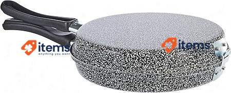 Home Non-Stick Omlette Turner Stone, Black/Silver, 22 cm