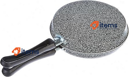 Home Non-Stick Omlette Turner Stone, Black/Silver, 22 cm