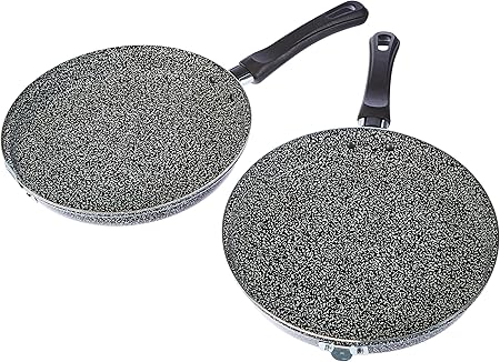 Home Non-Stick Omlette Turner Stone, Black/Silver, 22 cm