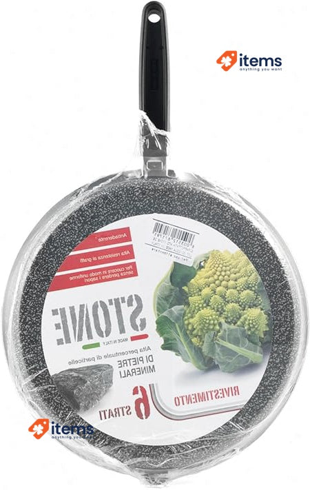 Home Non-Stick Omlette Turner Stone, Black/Silver, 22 cm